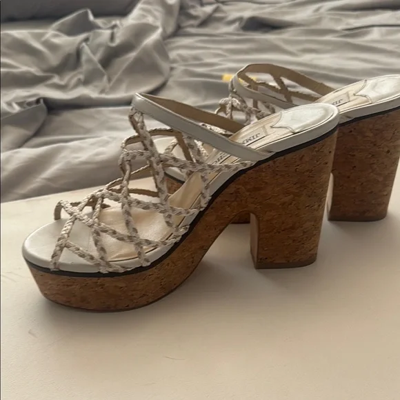 Jimmy Choo Cream Wedges Elegant Design - Picture 5 of 5